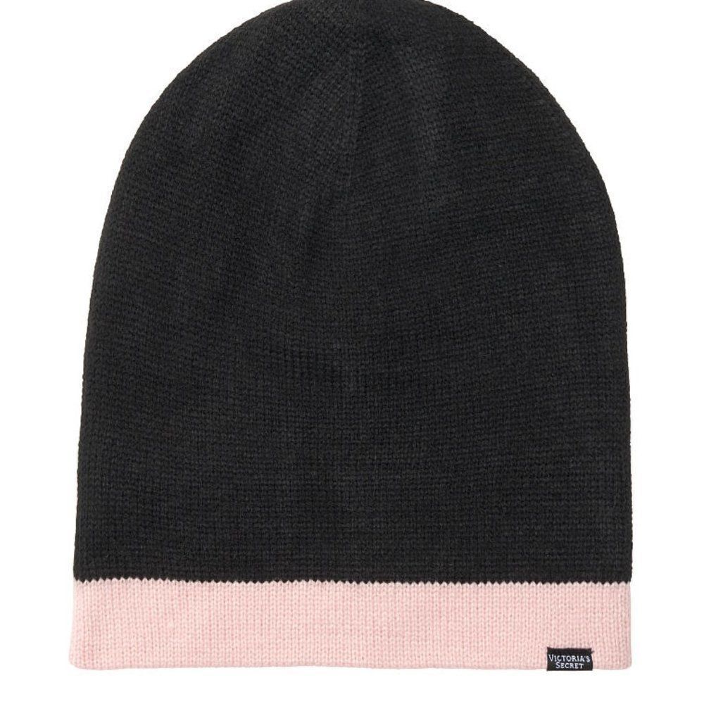 VICTORIA'S SECRET  Reversible Beanie  Hat NWT 838